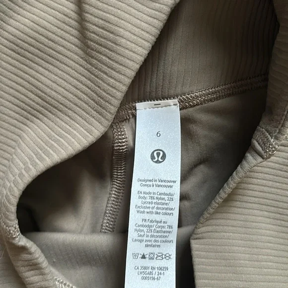 LULULEMON ALIGN RIBBED MINI FLARE *REGULAR IN NOMAD SZ 4 NWT - Picture 6 of 13